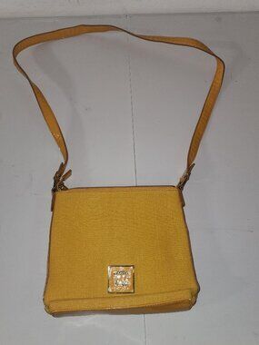 Sara Violet Mustard Yellow Crossbody Purse Bag Z3